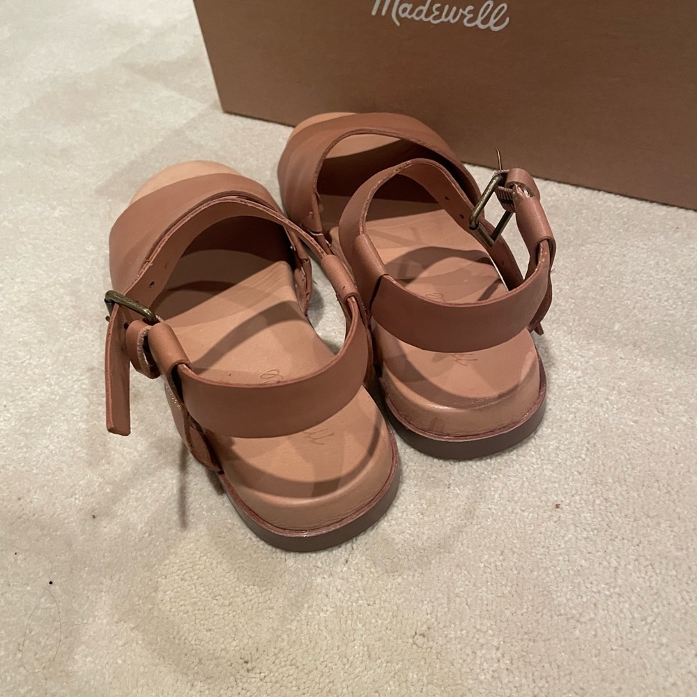 Tan sandals only worn once.